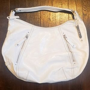 COLE HAAN WHITE PATENT LEATHER HOBO